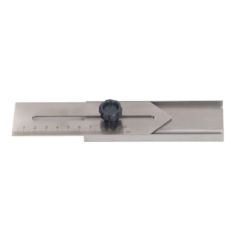 Sliding Line Ruler 0 To 100mm Stainless Steel Clear Scale