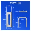 Racewill 8" Boat Trailer Vertical Bunk Bracket for Carpeted Guide