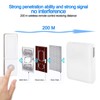 Wireless Doorbell 7-Colour LED Flash Button Doorbell IP44 Rainproof Doorbell