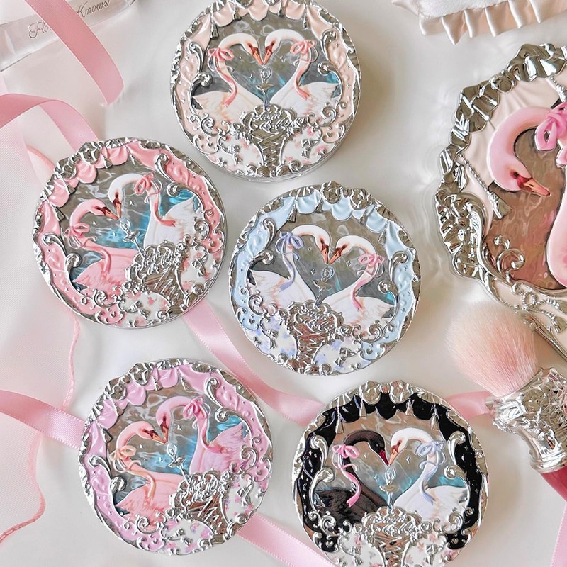 Flower Knows Swan Ballet Embossed Blush,Pink Matte Finish,Buildable & Blendable