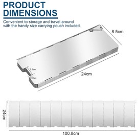 Stove Windscreen, 12 Plates Stove Windshield with Drawstring Bag, Aluminum Camp Stove Windscreen, Folding Windscreen Camping Burner Windshield for Camping Picnic Backpacking Cooking