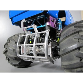 Tamiya 1/10 RC Ford F350 Juggernaut 1 2 Aluminum Axle Mount Bumper Grill Guard