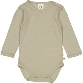 Müsli by Green Cotton Unisex Baby Woolly Silk Body and Toddler Sleepers, Soft green