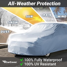 iCarCover Custom Car Cover for Chevy Impala 2-Door, 4-Door, Waterproof All Weather Rain Snow UV Sun Protector Full Exterior Indoor Outdoor Car Cover (Year Fits 1958-1971)