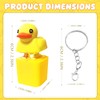 TaimeiMao Duck Fidget Keychain, Duckeys Quacking Fidget Toy, Quacking Duck