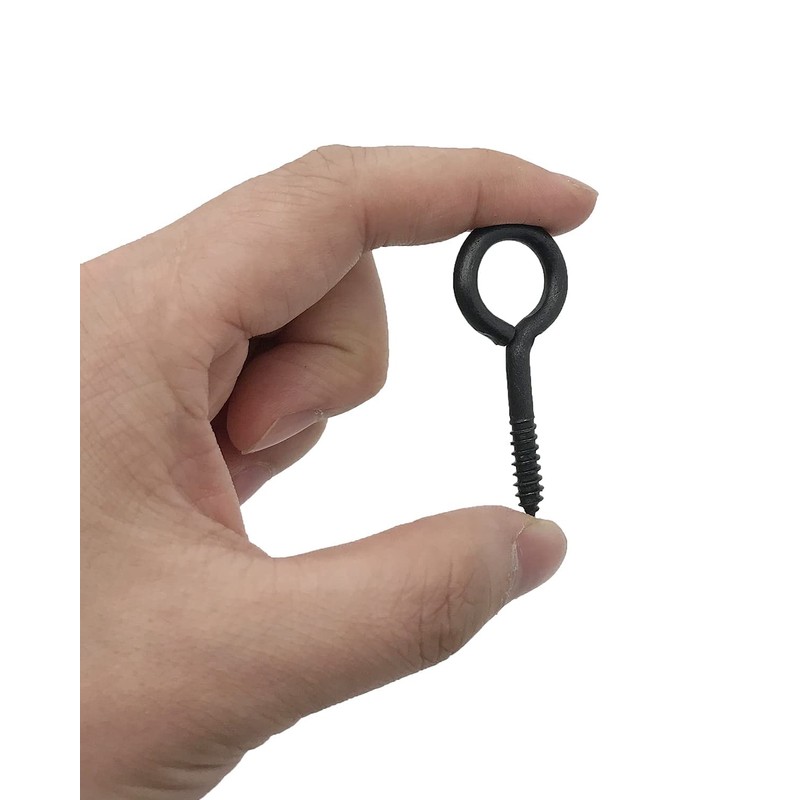 Screw Eyes, 2 Inch Metal Eye Hook, Zinc Plated Self