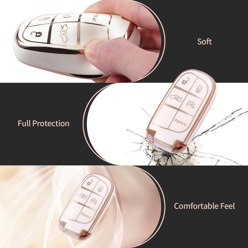 TANGSEN Key Fob Cover Soft TPU Full Protection Key case