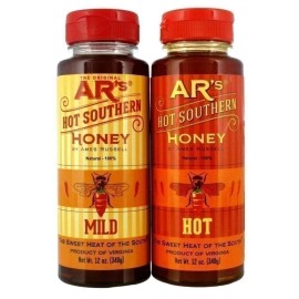 AR's Hot Southern Honey Combo - HOT & Mild - 12 oz Each, 100% Pure & Raw...
