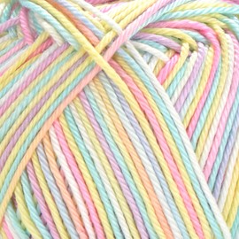 YarnArt Begonia 100% Mercerized Cotton Yarn – 1 Skein (50g/1.76 Oz) – 185 Yards – Fine Sport #2 – Soft, Durable, Variegated Yarn for Knitting, Crochet, Amigurumi & Baby Projects (1, 502)
