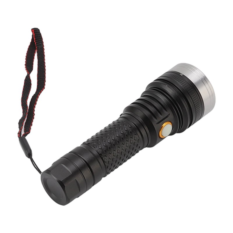 LED Flashlight 2 Levels High Brightness SST40 Wick White Light