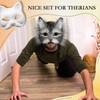 Seenelling 19 Pcs DIY Therian Mask Kit Blank Cat Mask