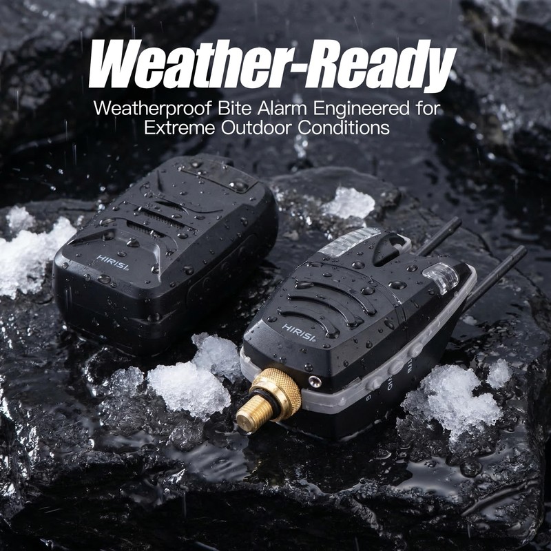 Waterproof Wireless Carp Fishing Bite Alarm Set with Snag Ear