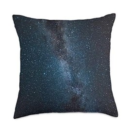 Natural Elements Design Space Sparkle Moon Star Universe Artemis Starry Sky Throw Pillow, 18x18, Multicolor