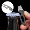 HARY EDC Pry Bar, Titanium Keychain Multi Tool with Bottle