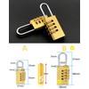 Combination padlock, suitcase lock, 4 digits, weatherproof, time lock, locker