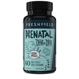 Freshfield Naturals Freshfield Prenatal Omega 3 Dha Suplemento Reemplazo De Aceite De Pescado, Aceite De Algas, Apto Para Veganos Apoya La Lactancia  