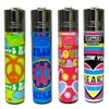 Clipper Reusable Lighters - 4 Psychedelic Hippies