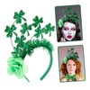 Ciieeo Party Hair Clasp Shamrock Headband Clover Design for Patrick's