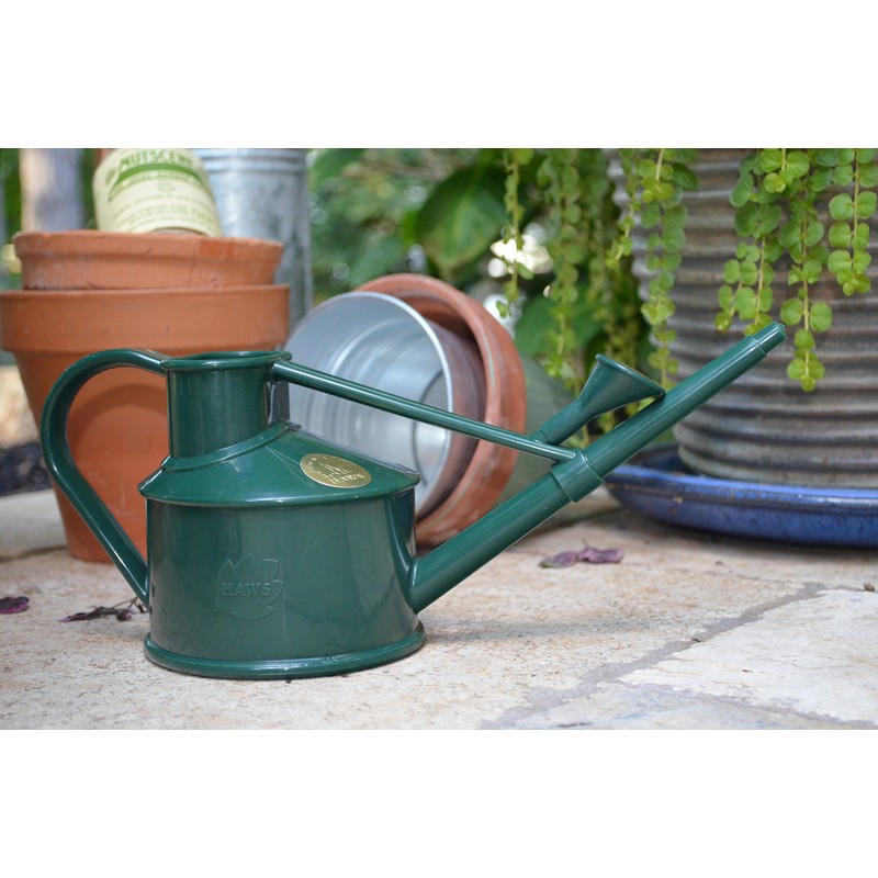 Haws Handy Indoor Plastic Watering Can, 1 US Pint, Green