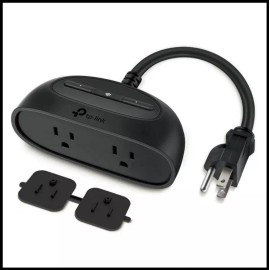 Outdoor Smart Plug by TP-Link, Smart Home Wi-Fi Outlet with 2 Sockets KP400