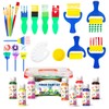 Early Learning Kids Paint Set Washable Finger Paint with Assorted
