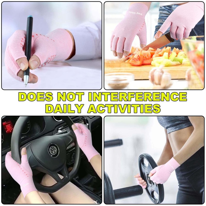 2 Pairs Arthritis Gloves, Compression Glove for Women, Relieve Arthritis,Rheumatoid,Osteoarthritis,Carpal