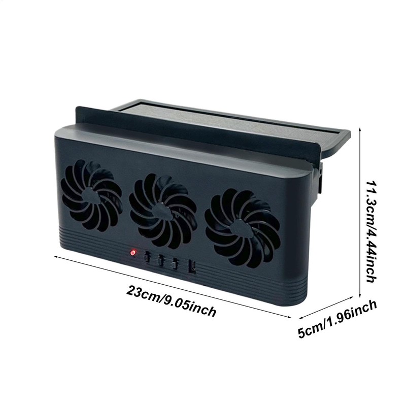 Car Window Fan | Auto Solar Air Circulation Fan -