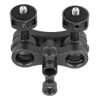 JAVERGGN Double 1/4 Ball Head Adapter Magic Arm Crab Clamp