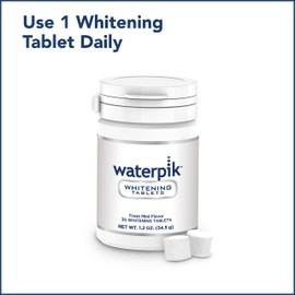 Waterpik Whitening Oral Irrigator Refill Tablets, Teeth Whitening Tablets for Use with Waterpik Whitening Oral Irrigator, Mint Flavour, Pack of 30 Tablets (WT-30EU)