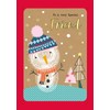 Piccadilly Greetings Christmas Card To a Special Friend Naïve snowman