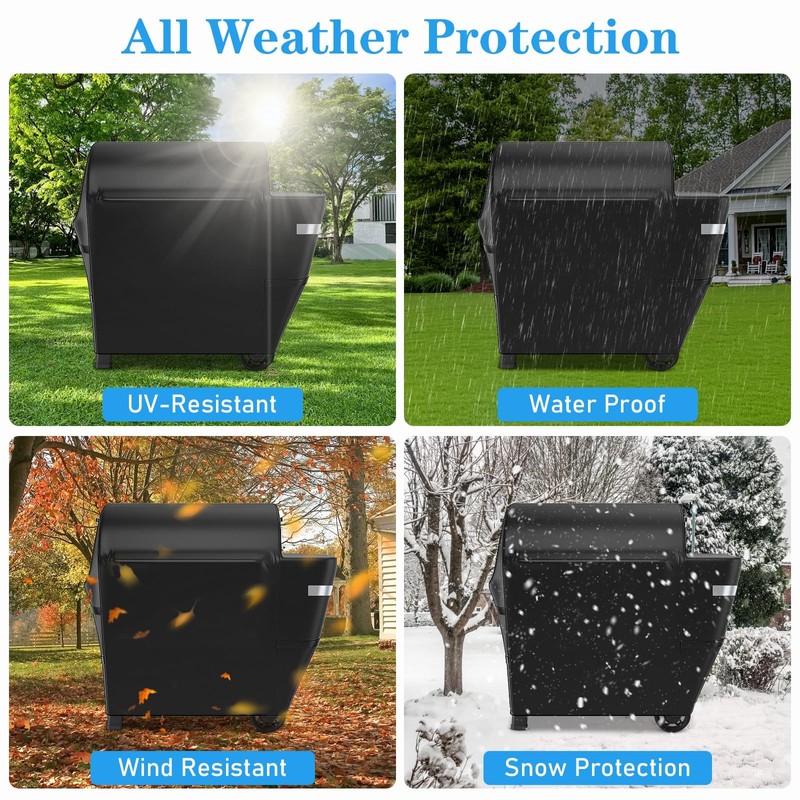 Utheer Grill Cover for Weber Searwood XL 600, 600D Waterproof