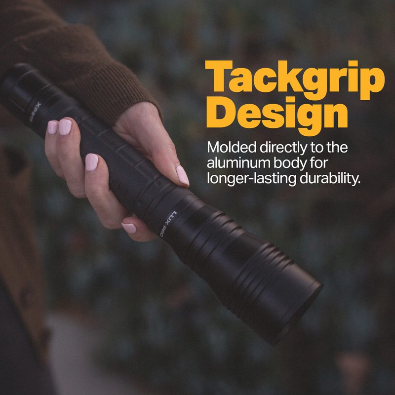 LUXPRO XP915 Compact Tactical Rechargeable 1600 Lumen Flashlight - 18650