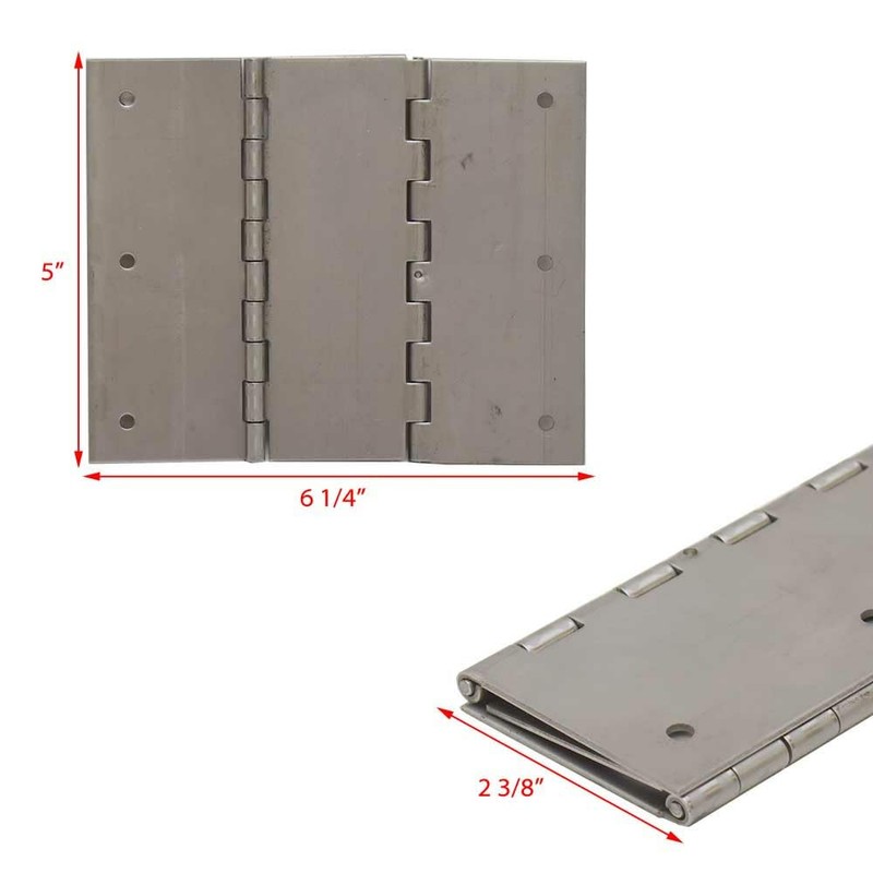 Hingecraft Boat Tri Fold Hinge 162823 | 16 Ga Stainless