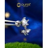 OUTER 16G Flower Helix Earring Internal Thread Daith Ring Stainless