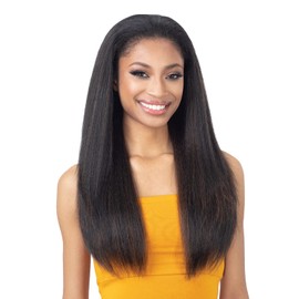 FREE TRESS EQUAL Half Wig Drawstring Full Cap Natural Me Natural Pressed Yaky (OP430)