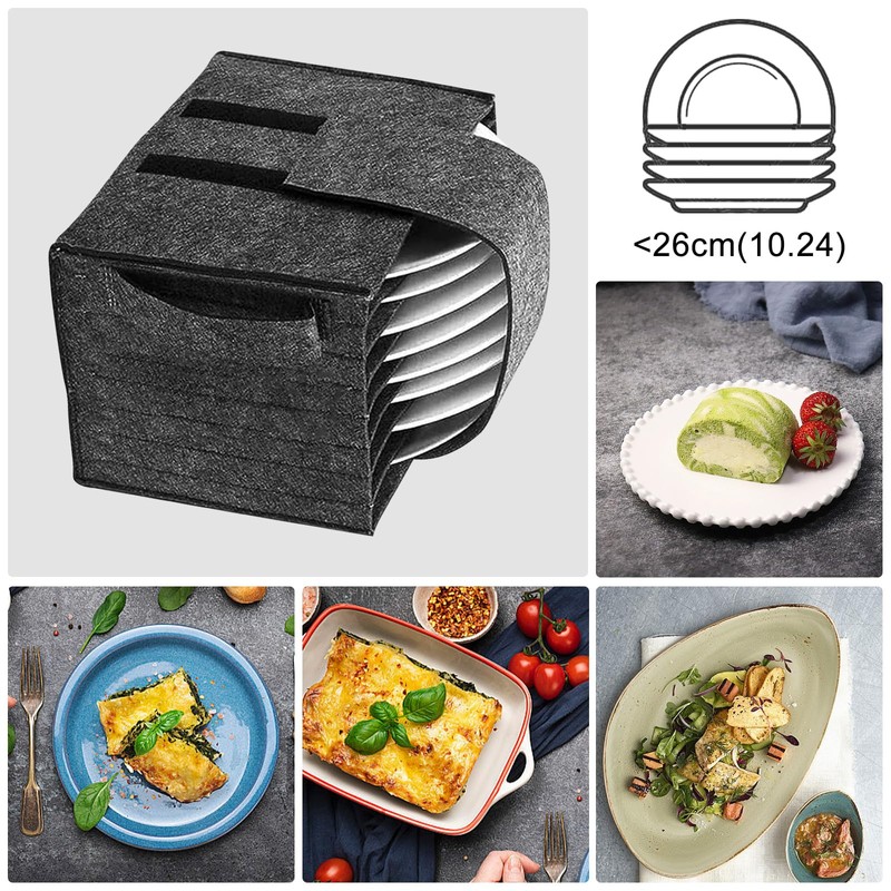 SHMSHNG Plate Holder Motorhome Storage Space for 8 Plates Camping