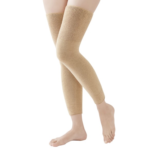 Selvan Soft and Warm Knee Thermal Supporter, Long Type, Set of 2