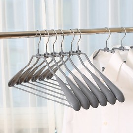 10 revens coated non-slip suit hangers (gray) / 리벤스 코팅 논슬립 정장옷걸이(그레이) 10개