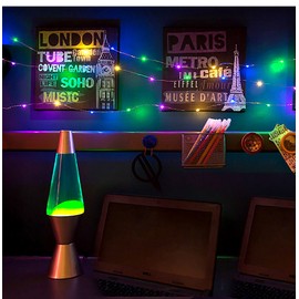 12 Color String Lights USB Powered Changing Twinkle 33 FT 100 LED Fairy Lights Copper Wire RGB String Lights with 40-Key Remote Control Music Sync Timer Waterproof Christmas Decorations for Indoor Outdoor Yard Party Decor