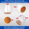 Premium Chair Leg Protectors Set, 8 Pieces, for Round Chair