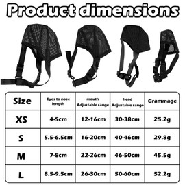 Amexo Muzzle for Dogs, Soft Mesh Muzzle for Small, Medium and Large Dogs, Adjustable Puppy Muzzles for Catching Biting, Licking and Chewing, Allows Panting and Drinking (XS)