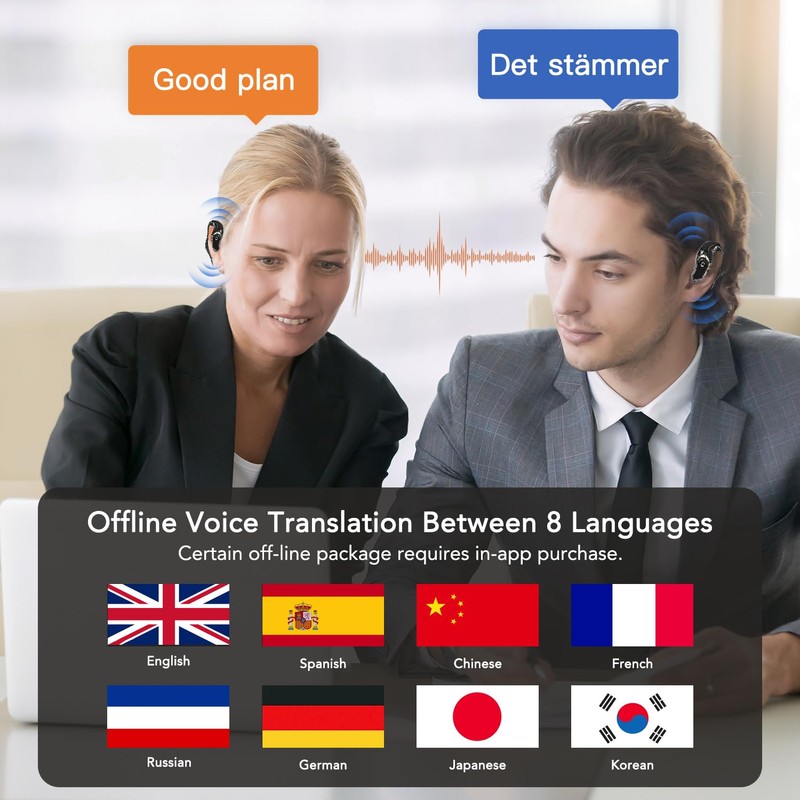 Language Translation Earbuds, Multi in One Translation Earbuds 144 Languages