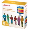 Miniland Miniland27398 Hispanic Family Figures, Multi-Color