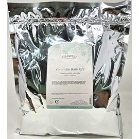Yohimbe Bark Wildcrafted Cut & Sifted - Pausinystalia yohimbe, 1 lb,(Starwest Botanicals)