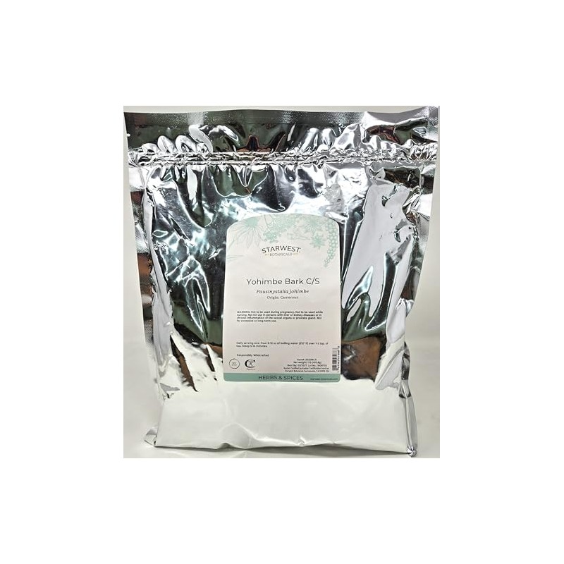 Yohimbe Bark Wildcrafted Cut & Sifted - Pausinystalia yohimbe, 1