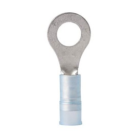 Ancor 210214 Marine Grade Electrical Nylon Insulated Double Crip Funnel Entry Ring Terminals with Insulation Grip (16 to 14-Gauge, Size 1/4 Screw, 25-Pack)