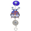 Blue Eye Owl Keychain Good Luck Beautiful Blessing Amulet Car