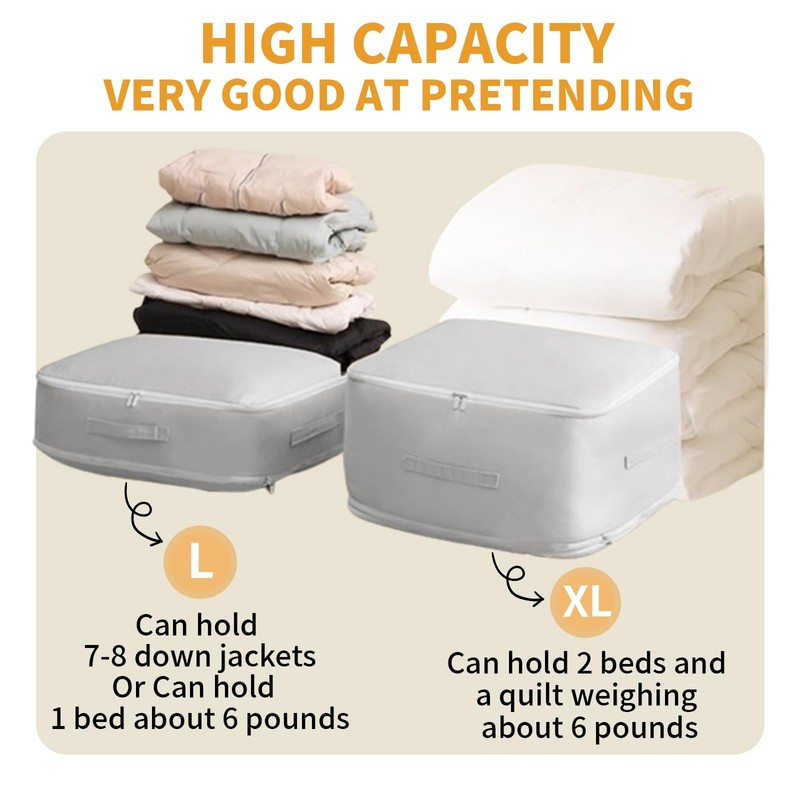 Ultra Space Saving Self-Compression Organizer, Space Saving Bags, Compression Storage