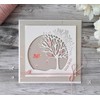 Tree Circle Frame Cutting Die Cuts, DIY Crafts Template Tree