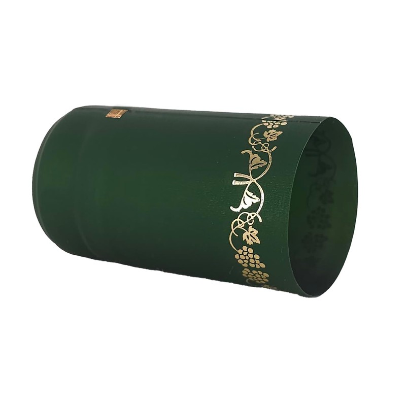 Home Brew Ohio Green With Gold Grapes PVC Shrink Capsules